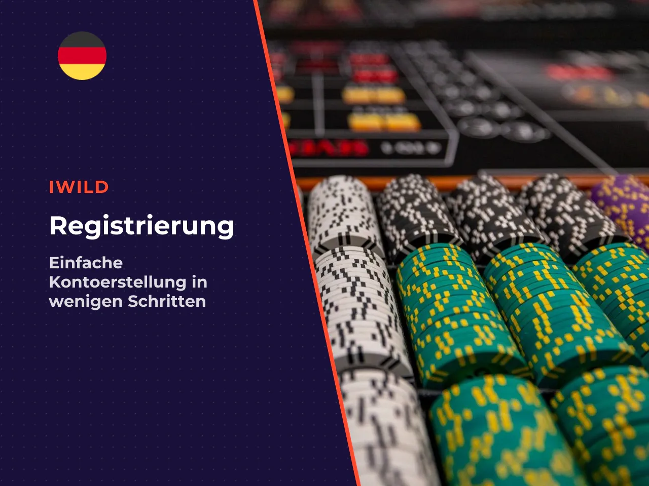 Mobile Registrierung bei iWild Casino. Die