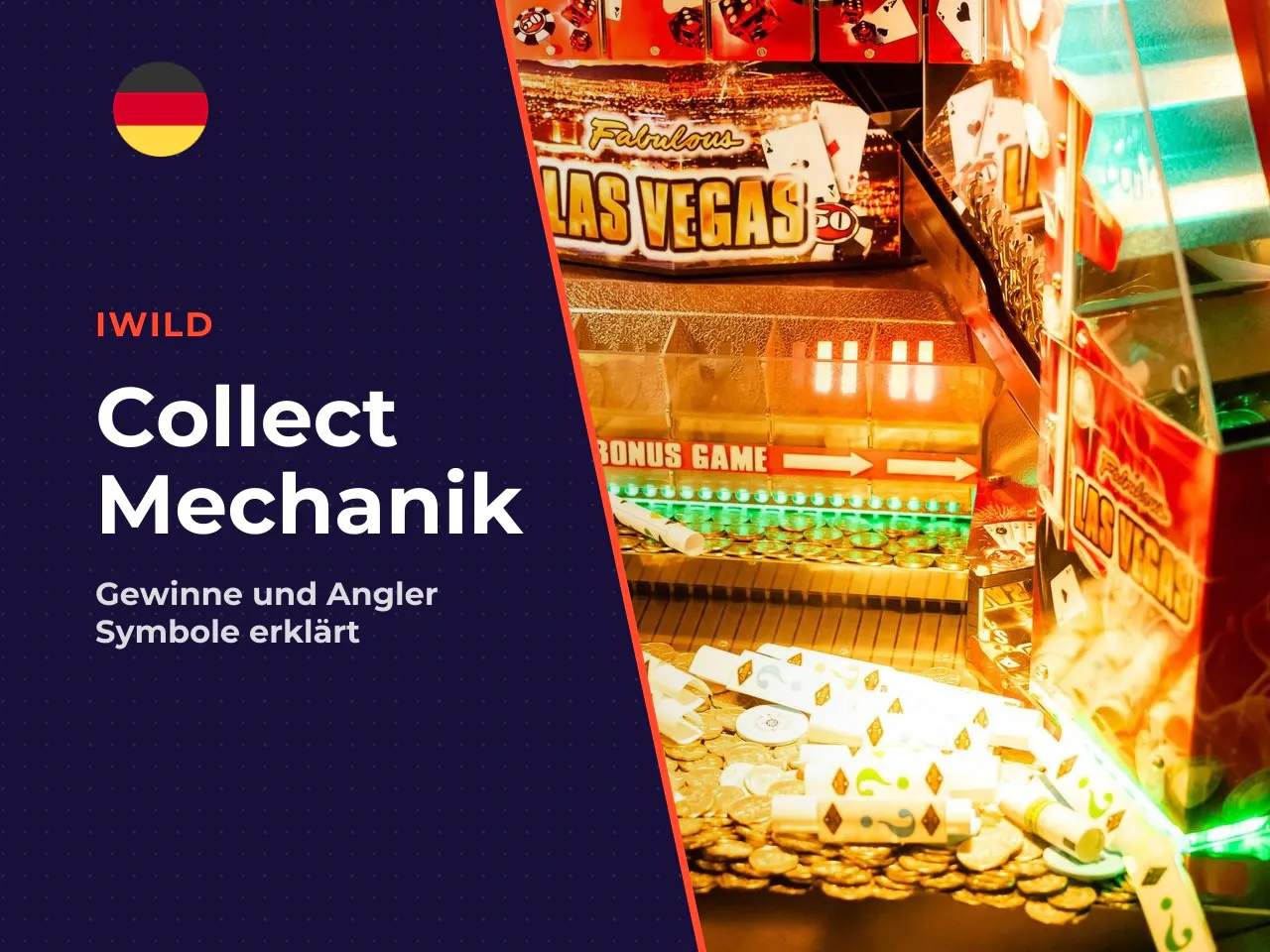 Angler-Feature und Collect-Gewinne erklärt. Während der