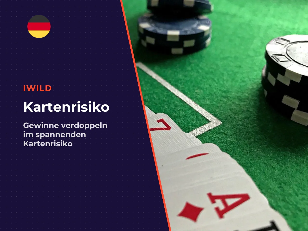 Gamble-Funktion das Karten-Risikospiel. Nach jedem Gewinn
