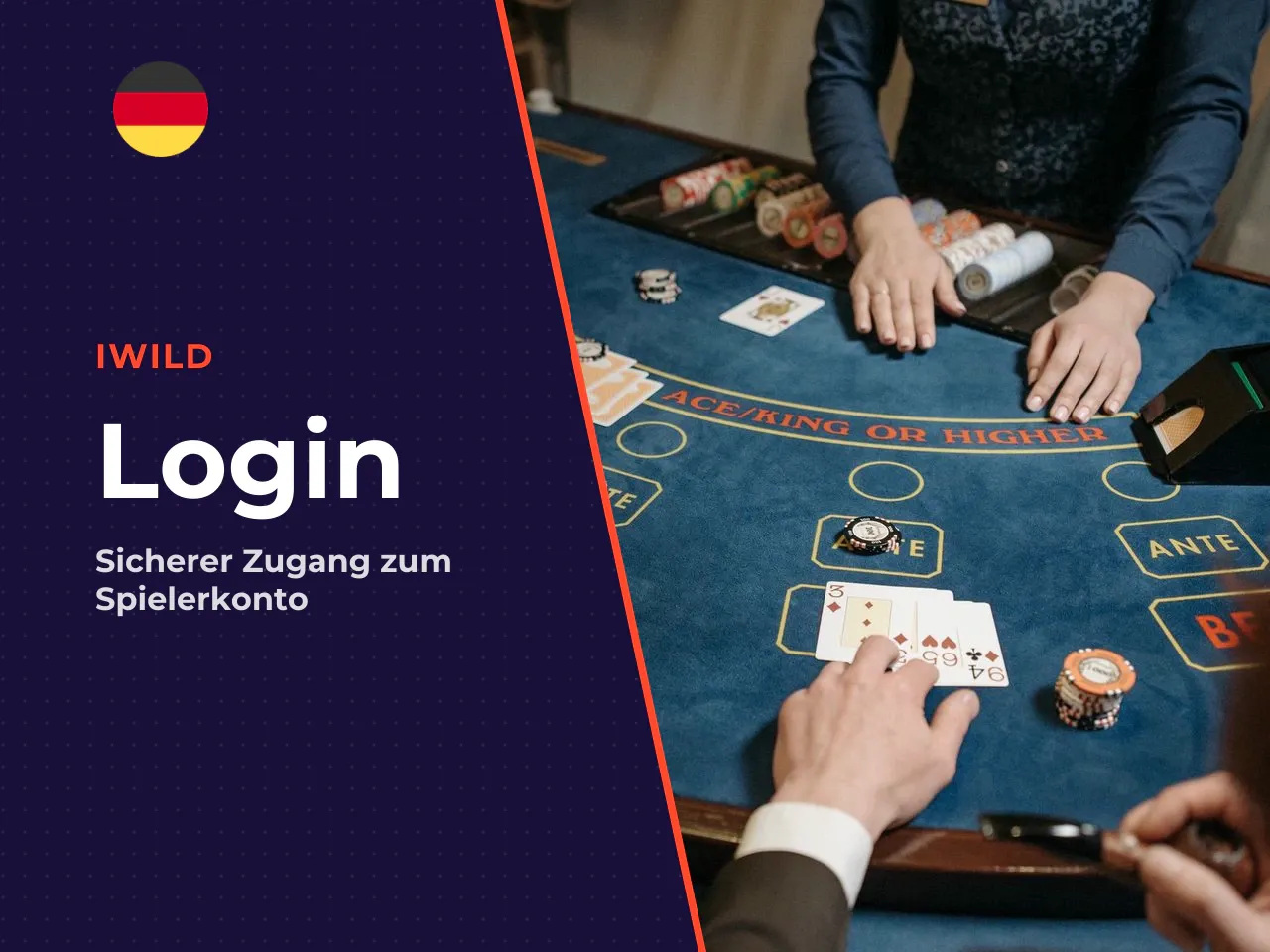 Login in das iWild Casino vom