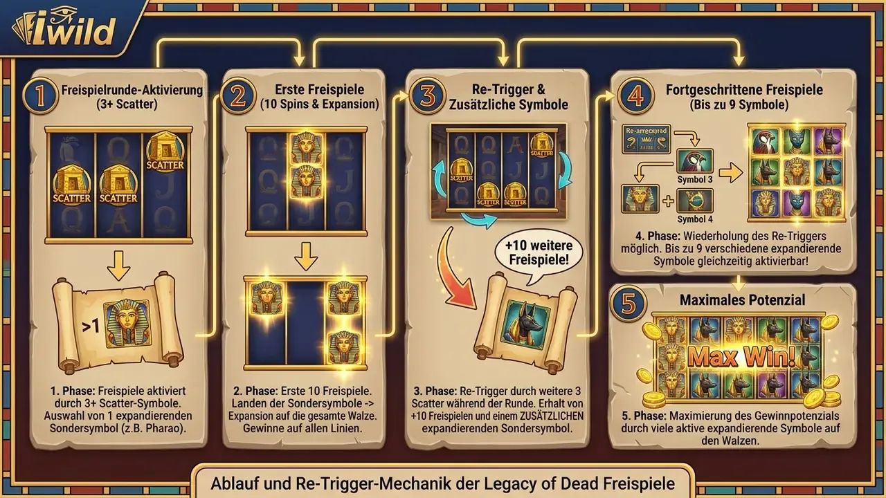 Schema Freispiele Ablauf Legacy of Dead Scatter Expansion