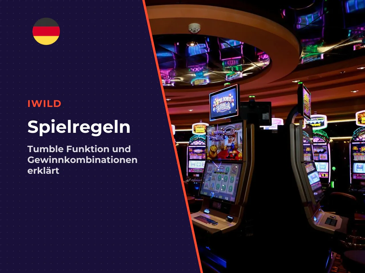 Spielrunde, Tumble-Funktion und Gewinnkombinationen. Eine Spielrunde