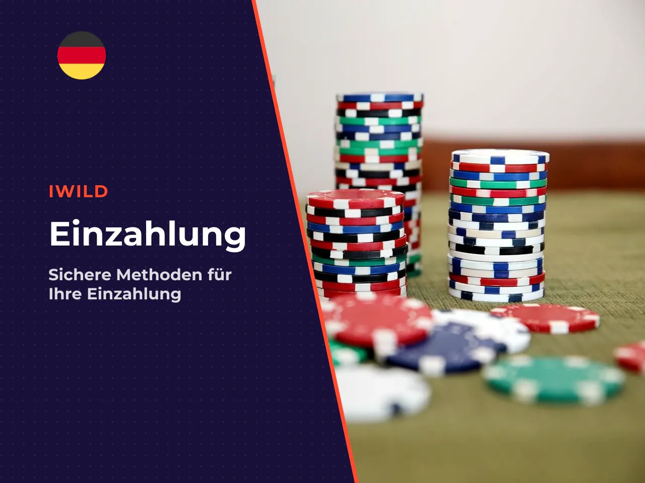 Einzahlen und den passenden Zahlungsweg wählen