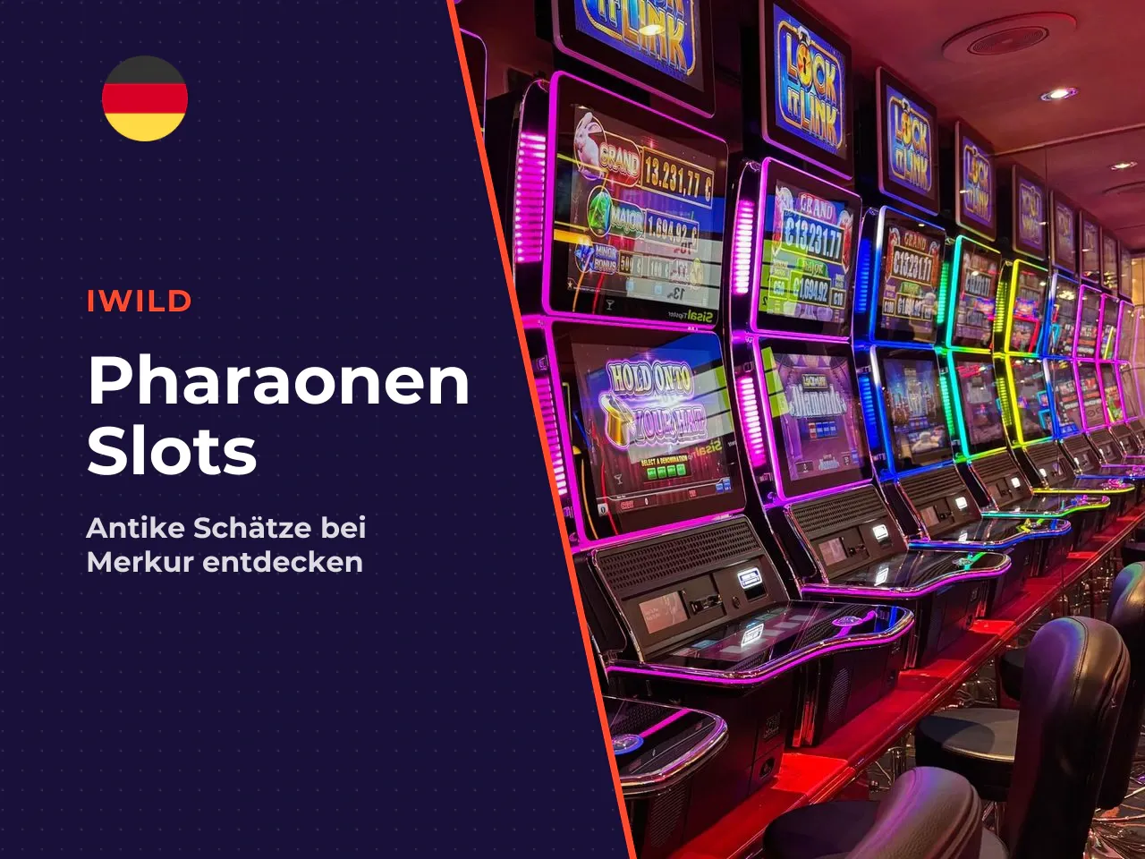 Ägypten-Thema, Pharao und Design Merkur Spielautomaten