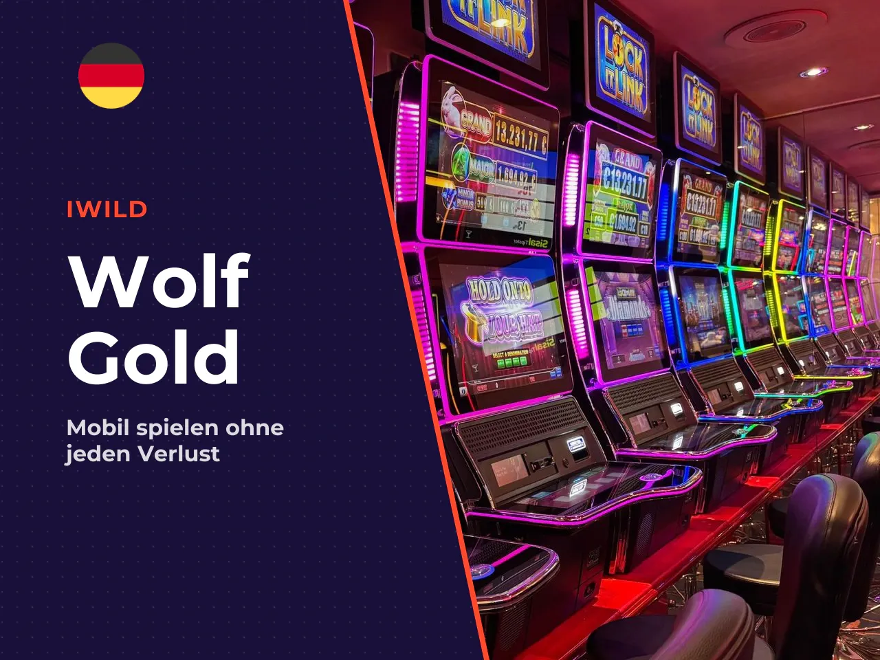 Wolf Gold mobil spielen. Der Wolf